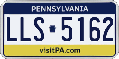 PA license plate LLS5162