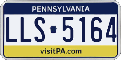 PA license plate LLS5164