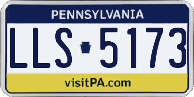 PA license plate LLS5173