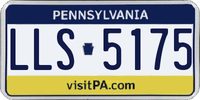 PA license plate LLS5175