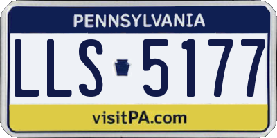 PA license plate LLS5177