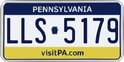 PA license plate LLS5179