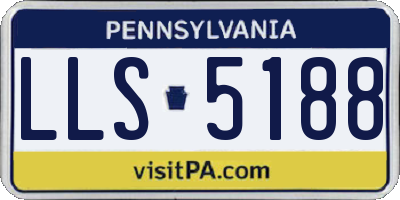 PA license plate LLS5188