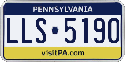 PA license plate LLS5190