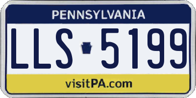 PA license plate LLS5199