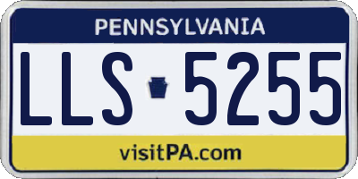PA license plate LLS5255