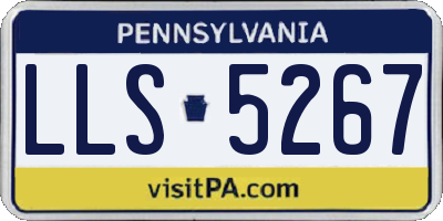 PA license plate LLS5267