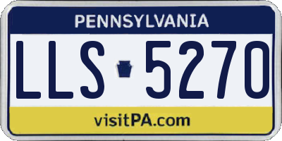 PA license plate LLS5270