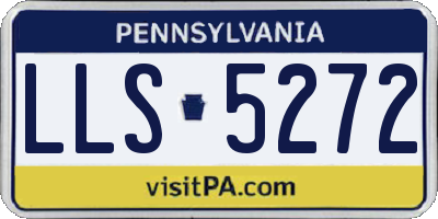 PA license plate LLS5272