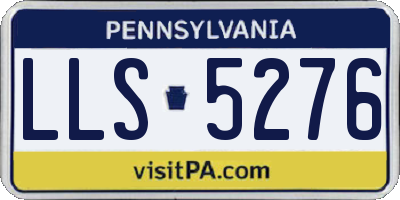 PA license plate LLS5276