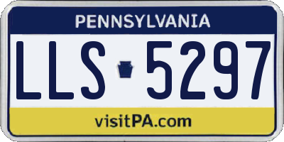 PA license plate LLS5297