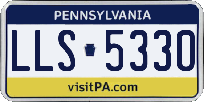 PA license plate LLS5330