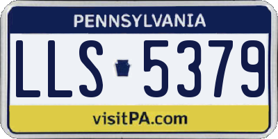 PA license plate LLS5379