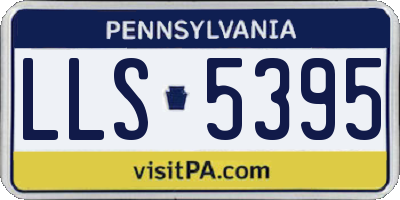 PA license plate LLS5395