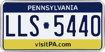PA license plate LLS5440