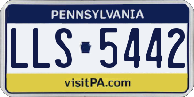 PA license plate LLS5442