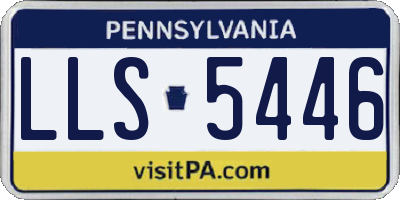 PA license plate LLS5446