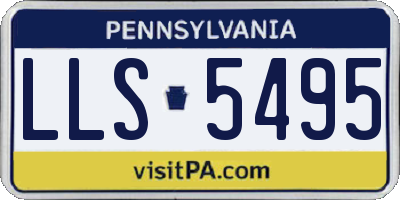 PA license plate LLS5495