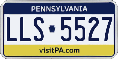 PA license plate LLS5527
