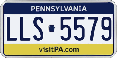 PA license plate LLS5579