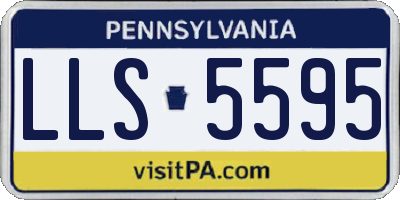 PA license plate LLS5595