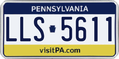 PA license plate LLS5611