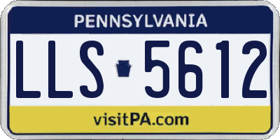 PA license plate LLS5612