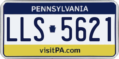 PA license plate LLS5621
