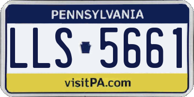 PA license plate LLS5661