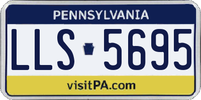 PA license plate LLS5695