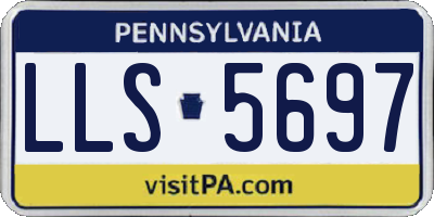 PA license plate LLS5697