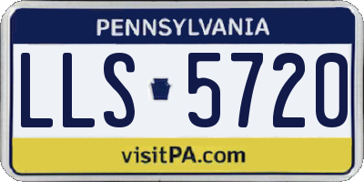 PA license plate LLS5720