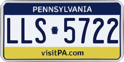 PA license plate LLS5722