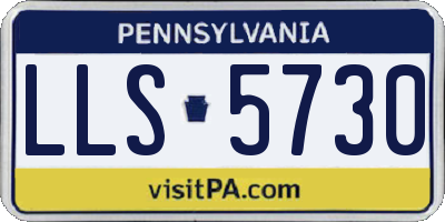 PA license plate LLS5730
