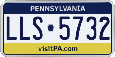 PA license plate LLS5732