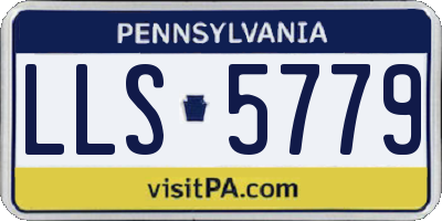 PA license plate LLS5779