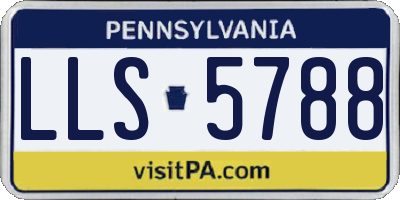 PA license plate LLS5788