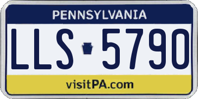PA license plate LLS5790