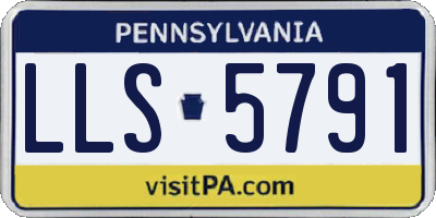 PA license plate LLS5791