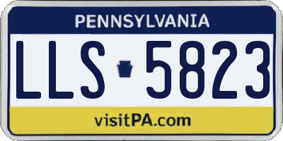 PA license plate LLS5823