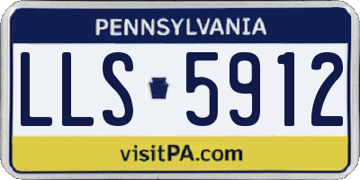 PA license plate LLS5912
