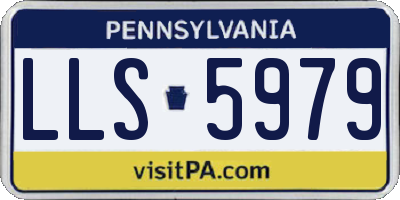 PA license plate LLS5979