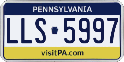 PA license plate LLS5997