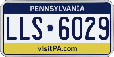 PA license plate LLS6029