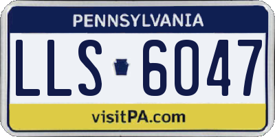 PA license plate LLS6047