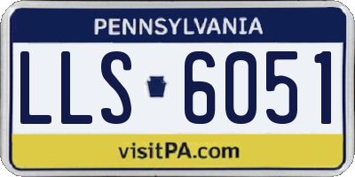PA license plate LLS6051