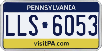 PA license plate LLS6053