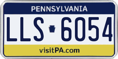 PA license plate LLS6054