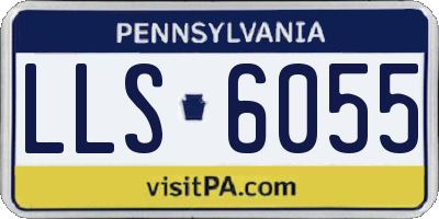PA license plate LLS6055