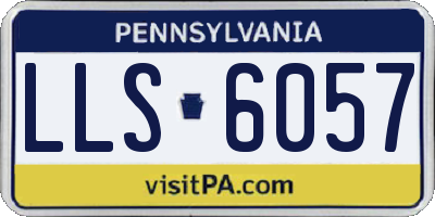 PA license plate LLS6057
